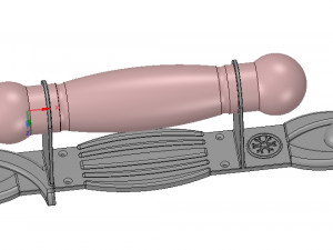 door knob ready printing and cnc-made 3D-Druckmodell
