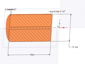 door knob ready printing and cnc-made 3D-Druckmodell