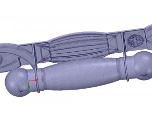 door knob ready printing and cnc-made 3D-Druckmodell