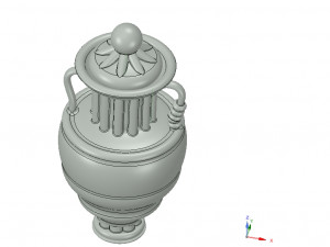 amphora vessel vase greek style ready 3d print 3D Print Model