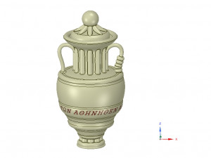 amphora vessel vase greek style ready 3d print 3D Print Model
