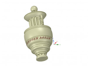 amphora vessel vase greek style ready 3d print 3D Print Model