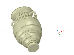 amphora vessel vase greek style ready 3d print 3D Print Model