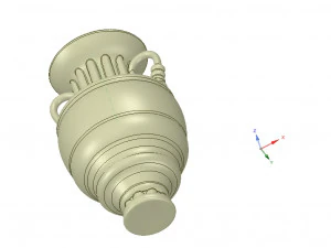 amphora vessel vase greek style ready 3d print 3D Print Model