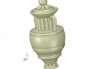 amphora vessel vase greek style ready 3d print 3D Print Model