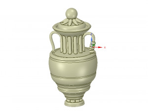 amphora vessel vase greek style ready 3d print 3D Print Model