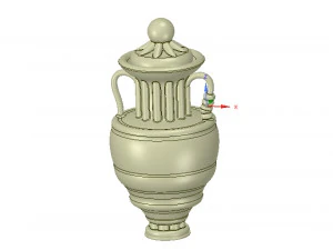 amphora vessel vase greek style ready 3d print 3D Print Model