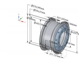 real wheel for trailers and vehicles ready 3d print 3D Print Model