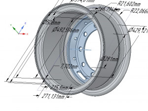 real wheel for trailers and vehicles ready 3d print 3D 프린트 모델
