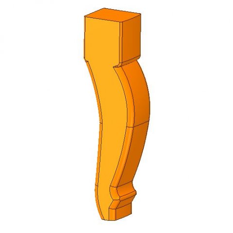 the real furniture leg for 3d printing and cnc production 3D Print Model .c4d .max .obj .3ds .fbx .lwo .lw .lws