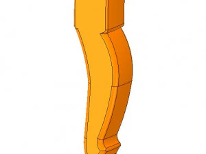 the real furniture leg for 3d printing and cnc production 3D Print Model