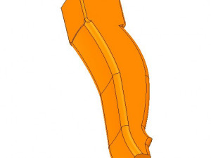 the real furniture leg for 3d printing and cnc production 3D Принт Модель