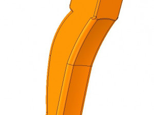 the real furniture leg for 3d printing and cnc production 3D Принт Модель