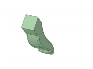 the real furniture leg for 3d printing and cnc production 3D Принт Модель