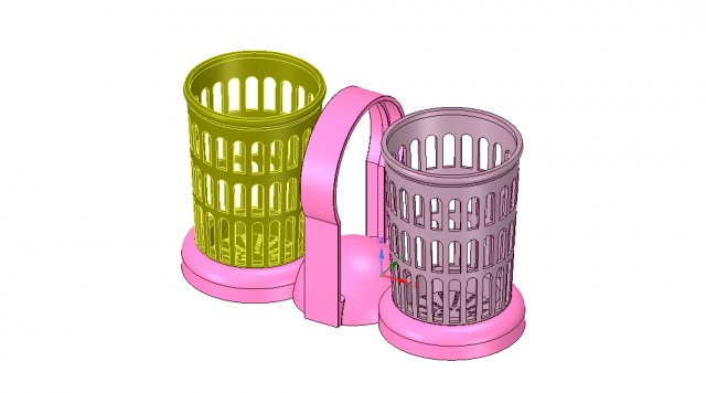 brush holder comb standtooth toothbrush pen cup 3d print model Model do druku 3D .c4d .max .obj .3ds .fbx .stl .blend 