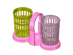 borstelhouder kam standtand tandenborstel penbeker 3D-printmodel 3D printmodel