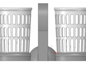 brush holder comb standtooth toothbrush pen cup 3d print model 3D Print Model
