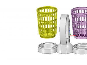 brush holder comb standtooth toothbrush pen cup 3d print model Model do druku 3D