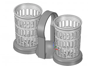 brush holder comb standtooth toothbrush pen cup 3d print model 3D Print Model