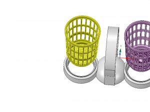 brush holder comb standtooth toothbrush pen cup 3d print model Model do druku 3D