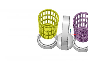 brush holder comb standtooth toothbrush pen cup 3d print model 3D Print Model