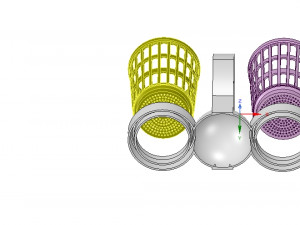 brush holder comb standtooth toothbrush pen cup 3d print model Model do druku 3D