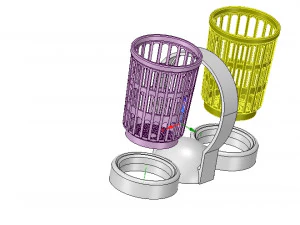 brush holder comb standtooth toothbrush pen cup 3d print model 3D Print Model