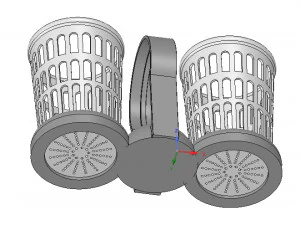 brush holder comb standtooth toothbrush pen cup 3d print model 3D Print Model