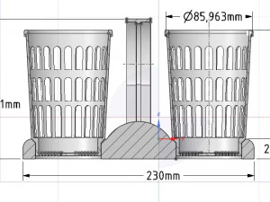brush holder comb standtooth toothbrush pen cup 3d print model 3D Print Model
