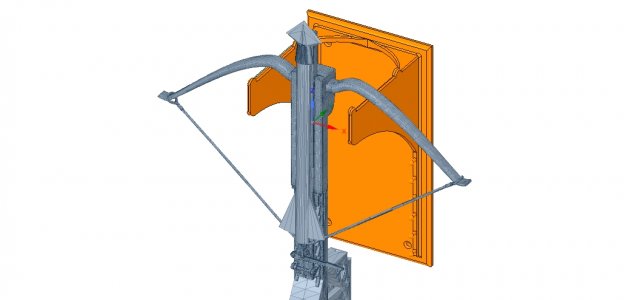 crossbow mount bow and arrow holder suspension 3d print Model Cetak 3D .c4d .max .obj .3ds .fbx .stl .blend 