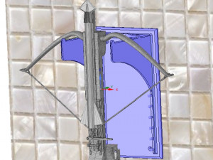 crossbow mount bow and arrow holder suspension 3d print Model Cetak 3D