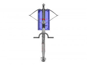 crossbow mount bow and arrow holder suspension 3d print Model Cetak 3D
