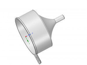 funnel with large waste protection 3d-print model 3D प्रिंट मॉडल