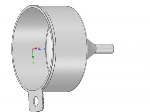 funnel with large waste protection 3d-print model 3D प्रिंट मॉडल