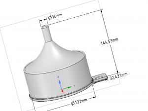 funnel with large waste protection 3d-print model 3D प्रिंट मॉडल
