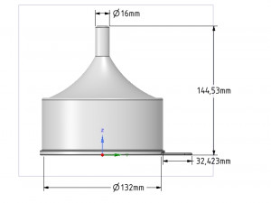funnel with large waste protection 3d-print model 3D प्रिंट मॉडल