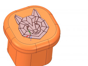 custom-made furniture handle knob 3d-print w bear 3D 프린트 모델