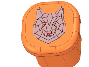 custom-made furniture handle knob 3d-print w bear 3D 프린트 모델