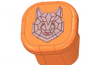 custom-made furniture handle knob 3d-print w bear 3D Print Model