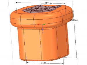 custom-made furniture handle knob 3d-print w bear 3D 프린트 모델