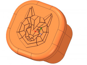 custom-made furniture handle knob 3d-print w bear 3D 프린트 모델