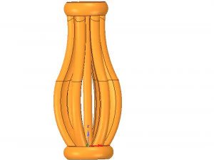 op maat gemaakte baluster-pijlertrapgreepstandaard voor dingen 3D-print en cnc 3D printmodel