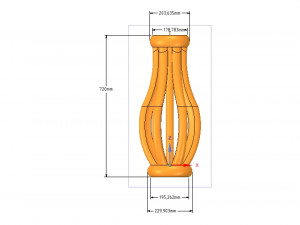 custom-made baluster pillar stairs handle stand for things 3d-print and cnc 3Dプリントモデル