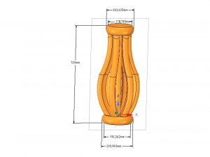 custom-made baluster pillar stairs handle stand for things 3d-print and cnc 3Dプリントモデル