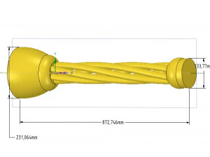 custom-made baluster pillar stairs handle 3d-print cnc 3D Print Model