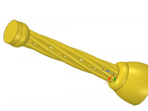 custom-made baluster pillar stairs handle 3d-print cnc 3D Print Model