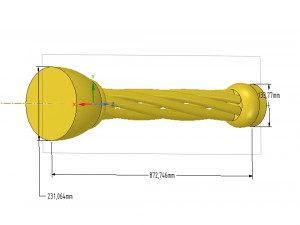 custom-made baluster pillar stairs handle 3d-print cnc 3D Принт Модель