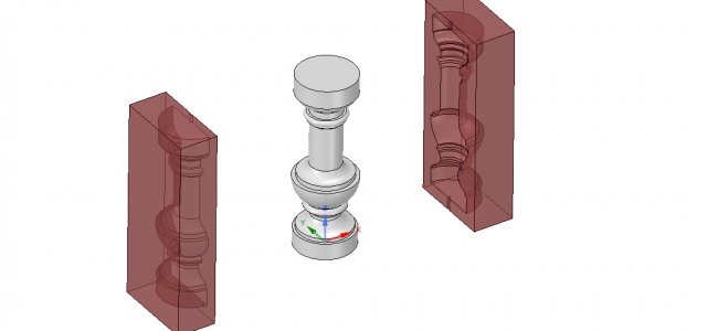 custom-made concrete or plaster baluster with casting mold 3d-print cnc 3D 프린트 모델 .c4d .max .obj .3ds .fbx .stl .blend 