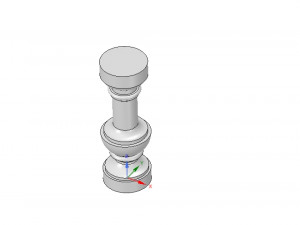 custom-made concrete or plaster baluster with casting mold 3d-print cnc 3D 프린트 모델