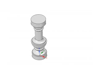 custom-made concrete or plaster baluster with casting mold 3d-print cnc 3D Print Model